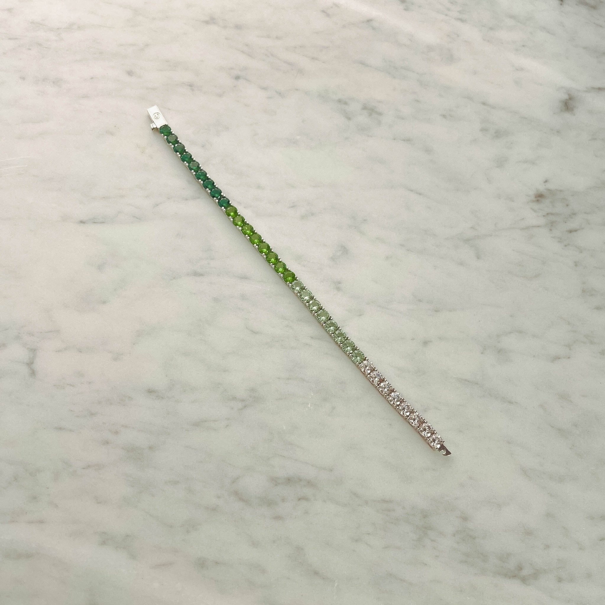 5mm Tennis Bracelet - Green Graduated - Cernucci
